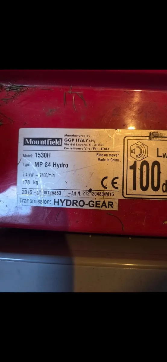 Ride on lawnmower for sale - Image 2