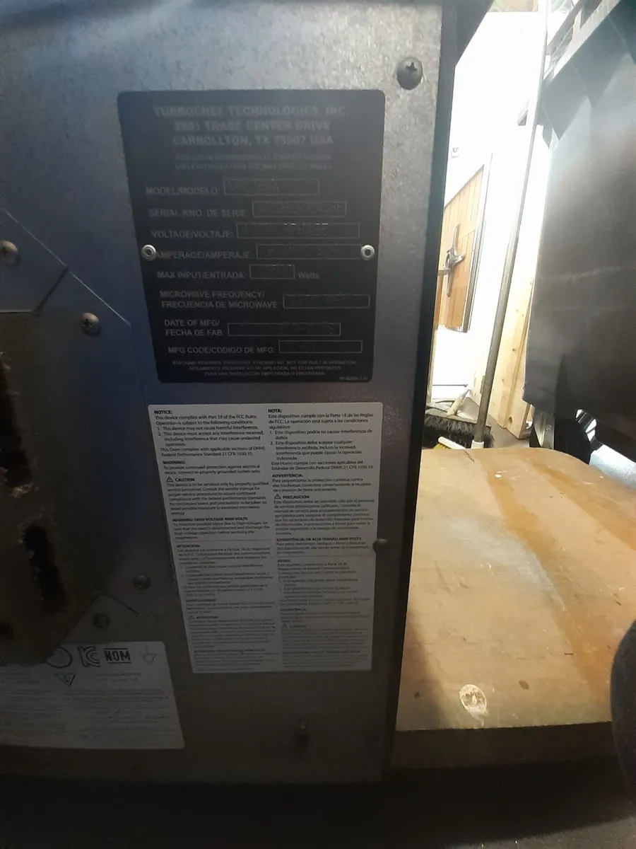 Turbochef Tornado Oven - Image 3