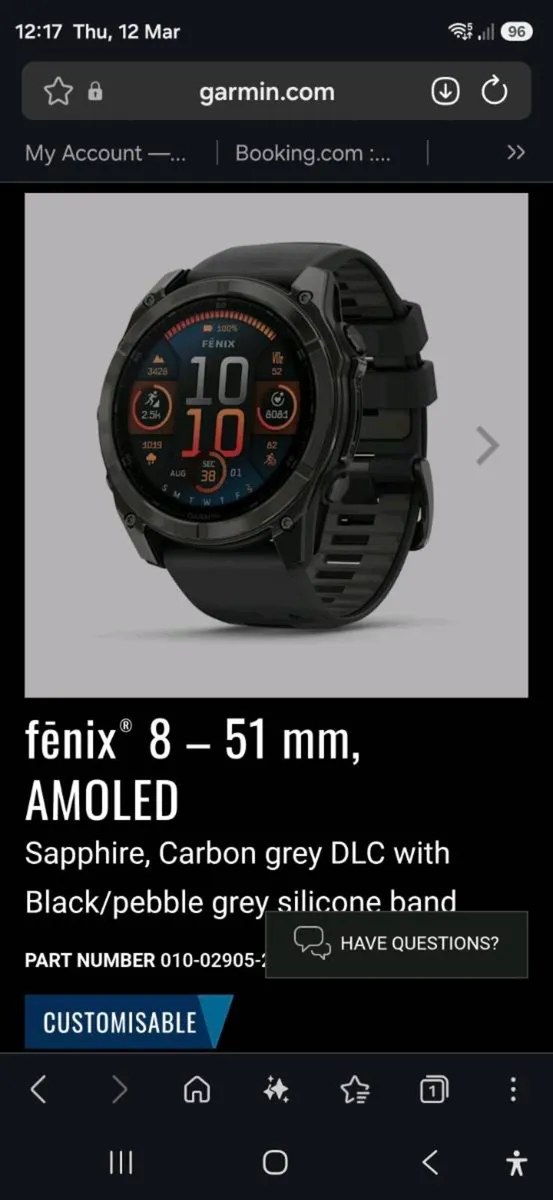 Garmin fenix 8 Amulet 51sm - Image 1