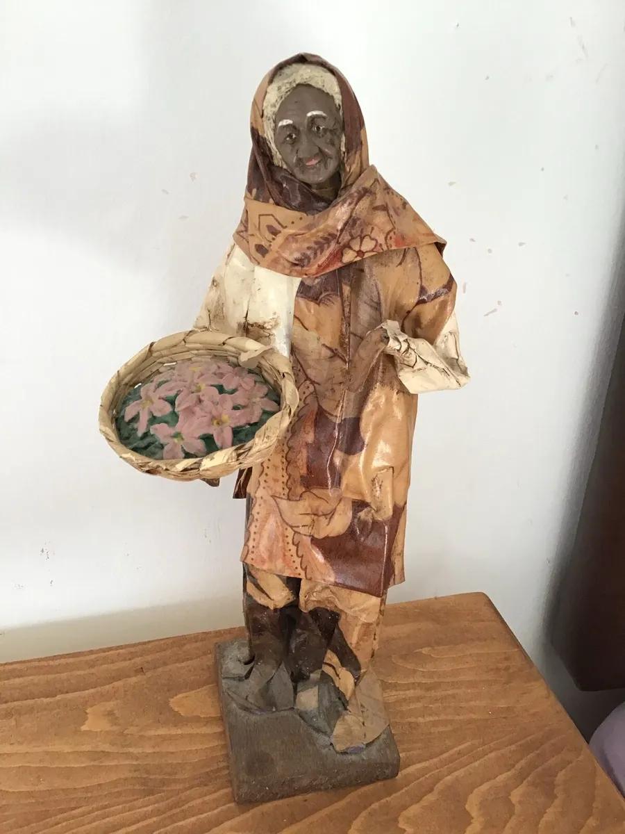 Vintage Mexican Folk Style Papier Mache Sculpture - Image 1