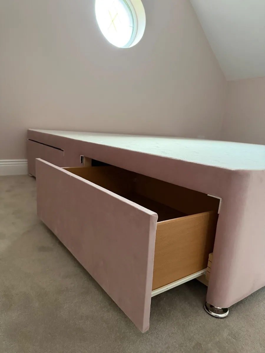New 6ft Divan base  or 2 Single bed with storage - Image 2
