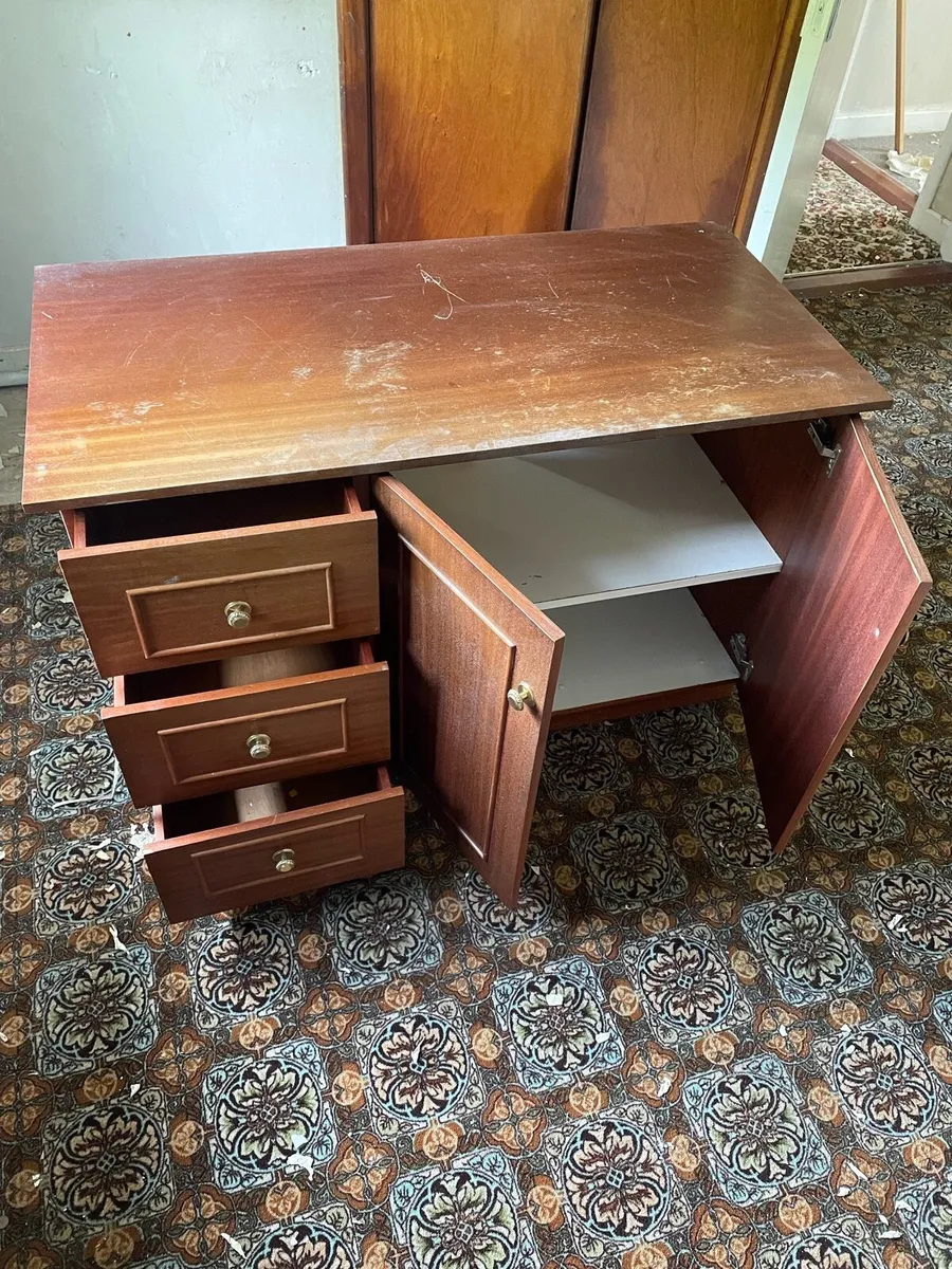 Wooden Desk / Storage Cabinet - Image 2