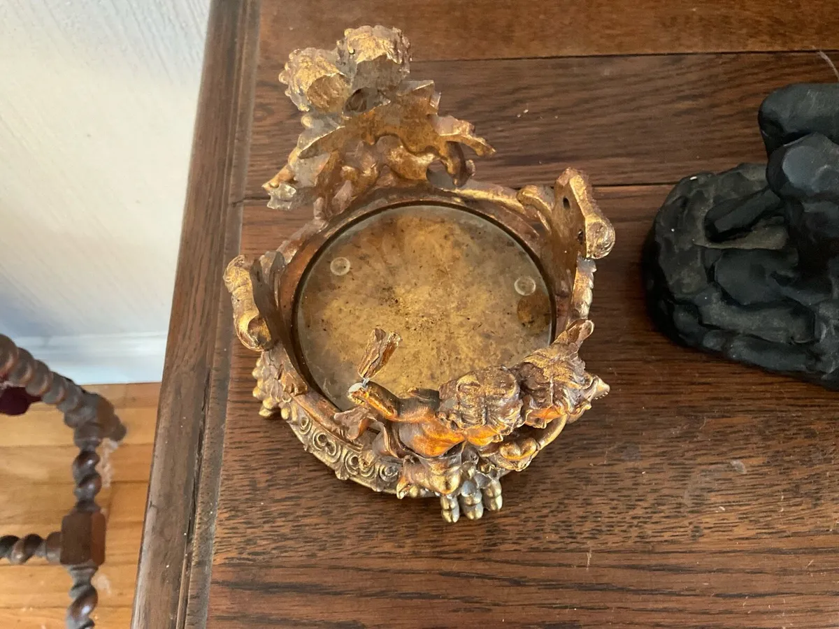 Vintage Ornate Cherub Candle/Plant Holder - Image 2