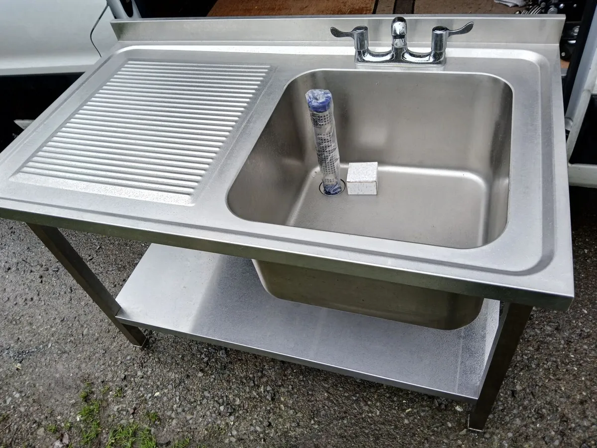 Staneless steel cabbinet sink unit complete - Image 4