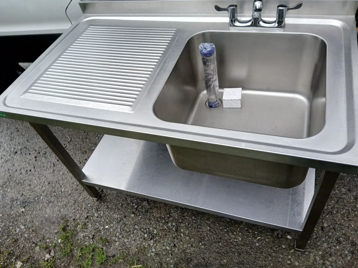 Staneless steel cabbinet sink unit complete - Image 1
