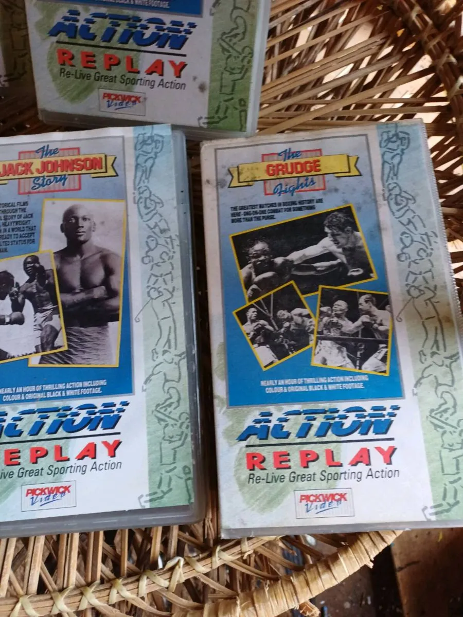 Vintage Boxing VHS Cassettes - Image 3