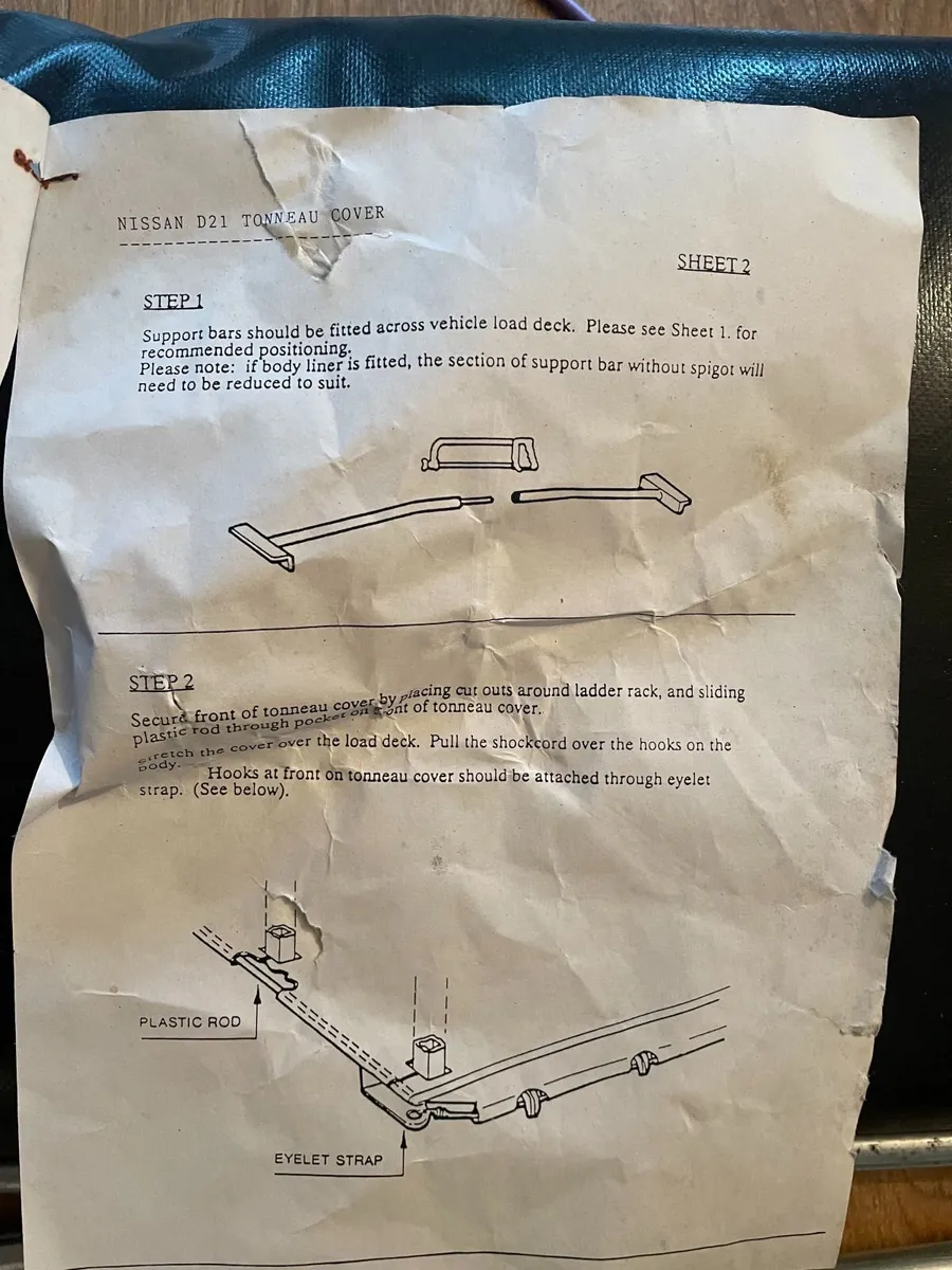 Nissan D21 Tonneau Cover Brand New, Deadstock - Image 3