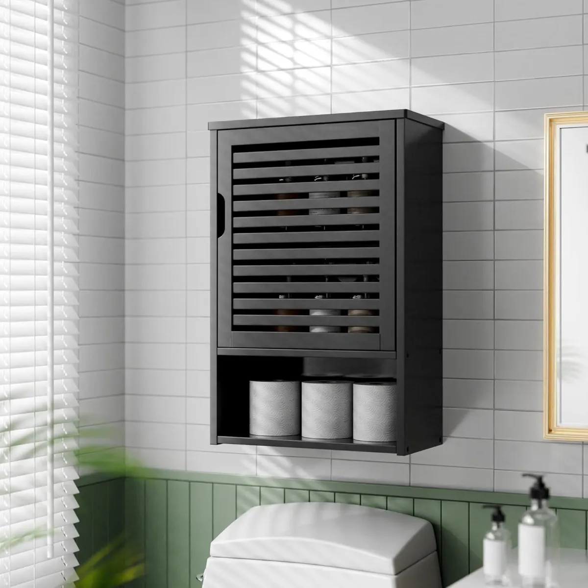 Bathroom Storage Cabinet Wall Mounted Hanging - Image 2