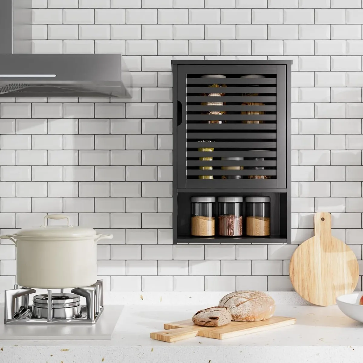 Bathroom Storage Cabinet Wall Mounted Hanging - Image 4