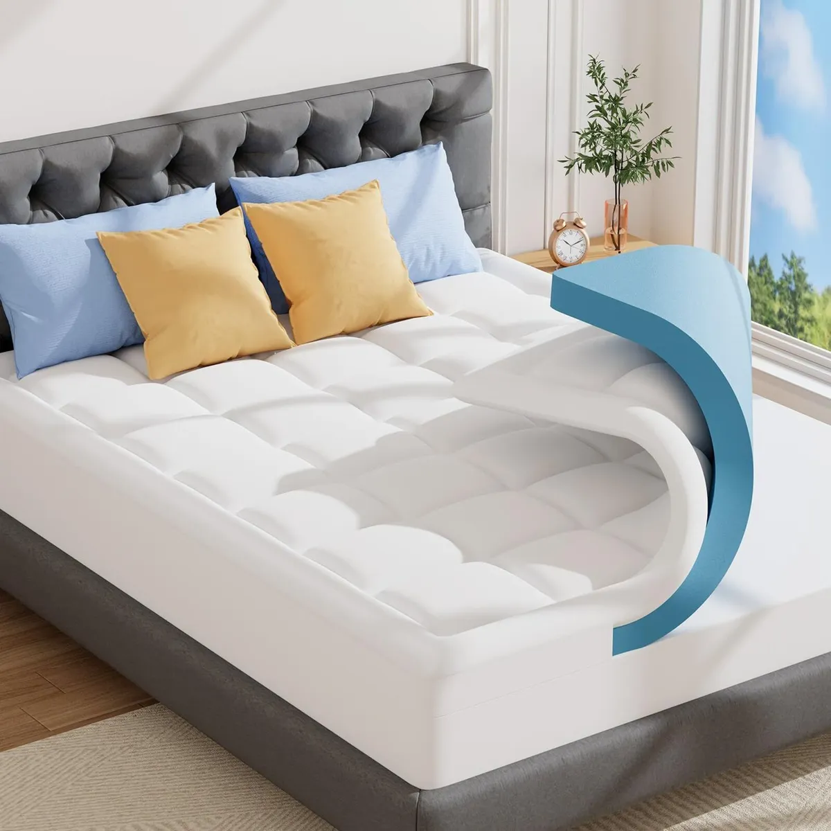 King Memory Foam Mattress Topper for Back Pain - Image 1