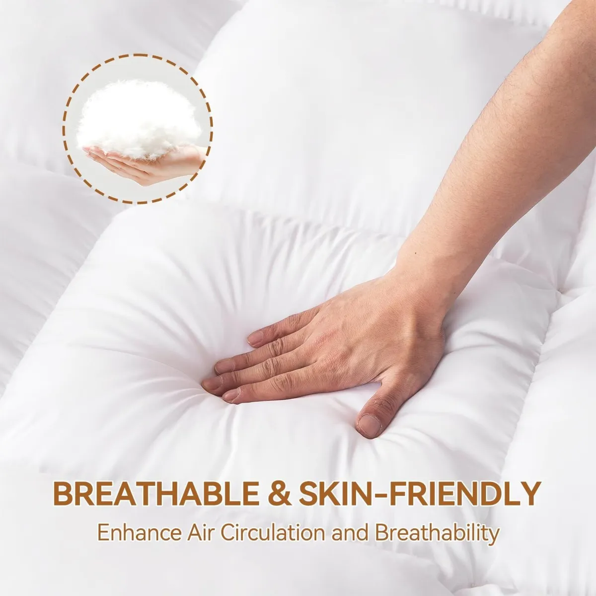 King Memory Foam Mattress Topper for Back Pain - Image 4