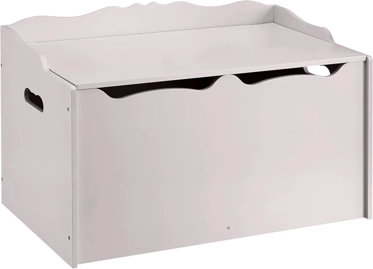 Wooden Toy Box Grey 76.2 x 45.7 48.3 cm - Image 1