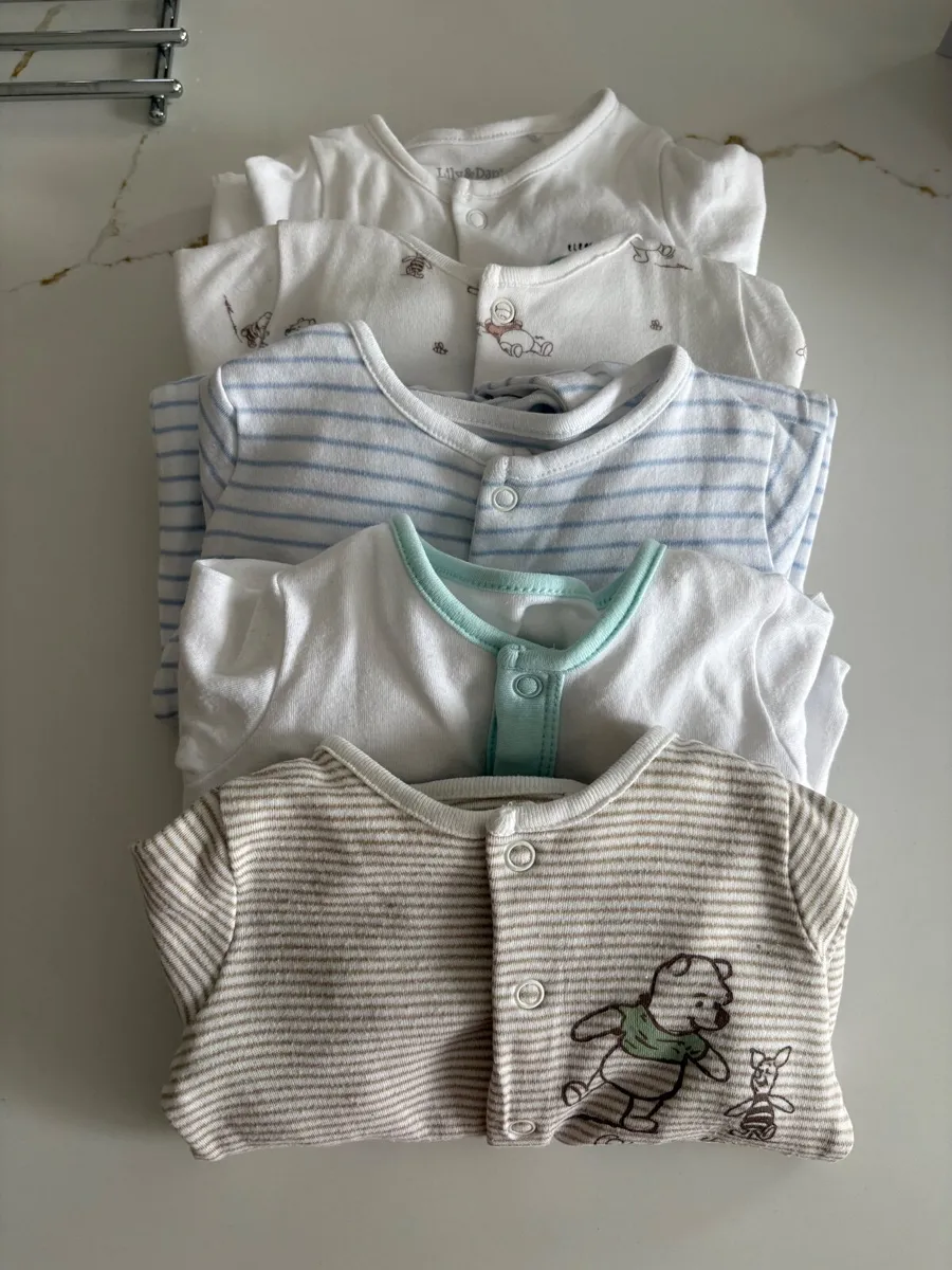 5 Babygrows 0-3months - Image 2