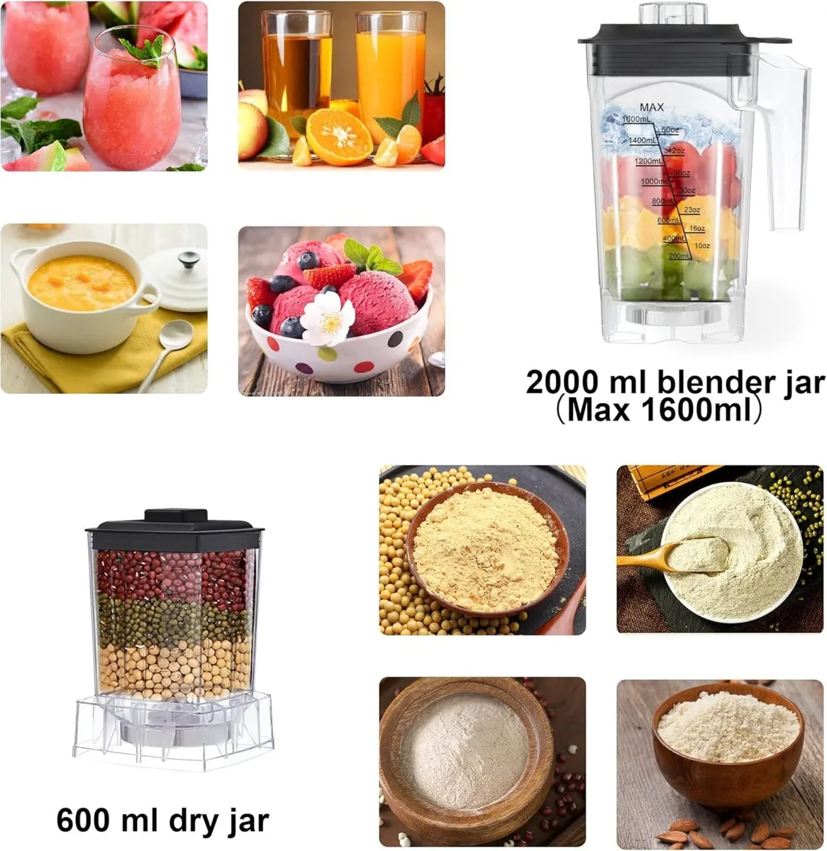 Professional Blender 2200W 6 Preset smart IQ - Image 4