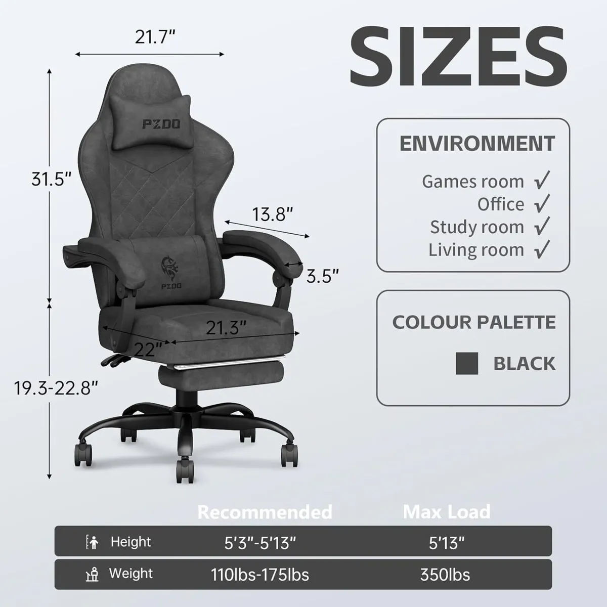 Gaming Chair Chairs for Adults Ergonomic Computer - Image 3