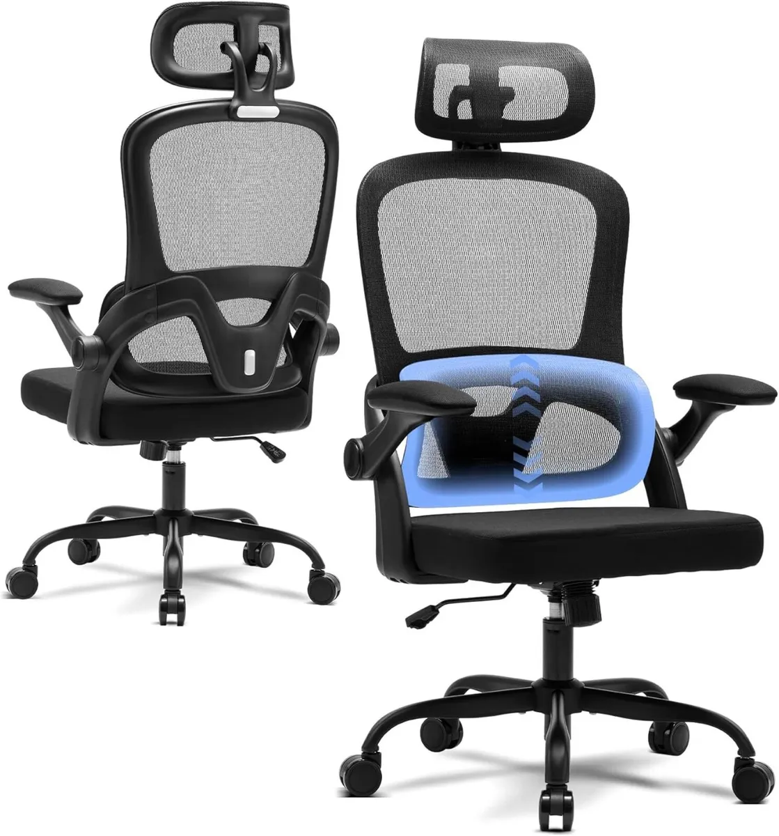 Ergonomic Office Chair with 3D Armrests Adjustable - Image 1