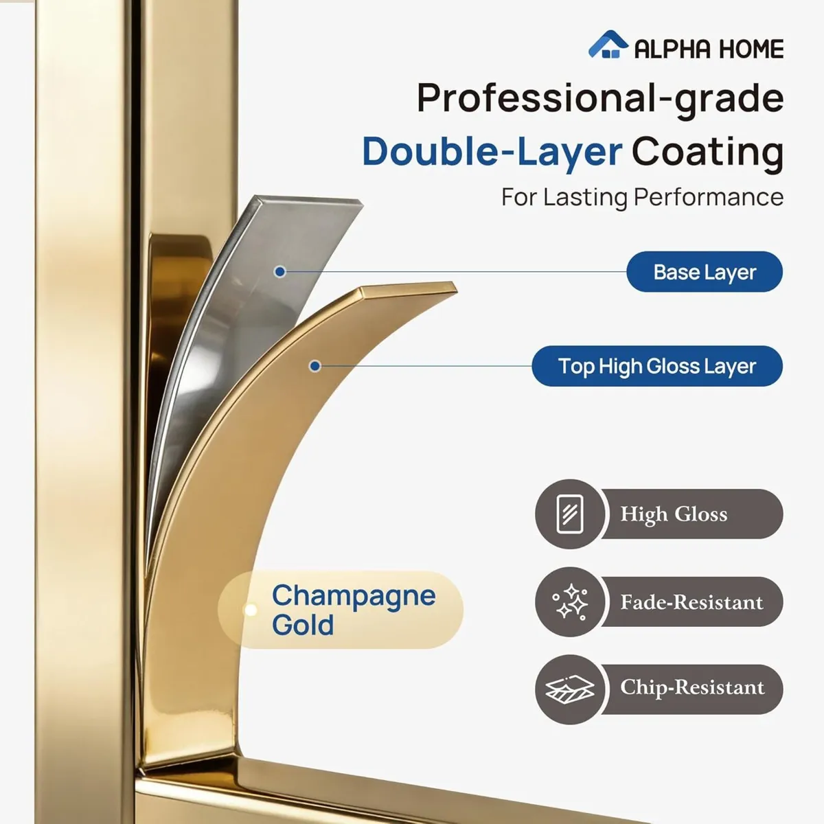 Bar Stools Set Counter Chairs with Backs 63CM - Image 4