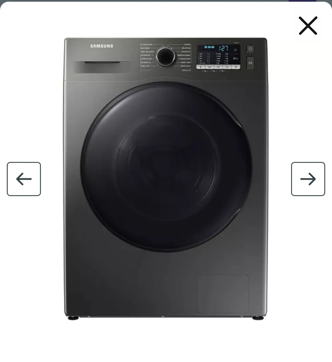 Samsung Ecobubble Washer/Dryer(Black) - Image 1