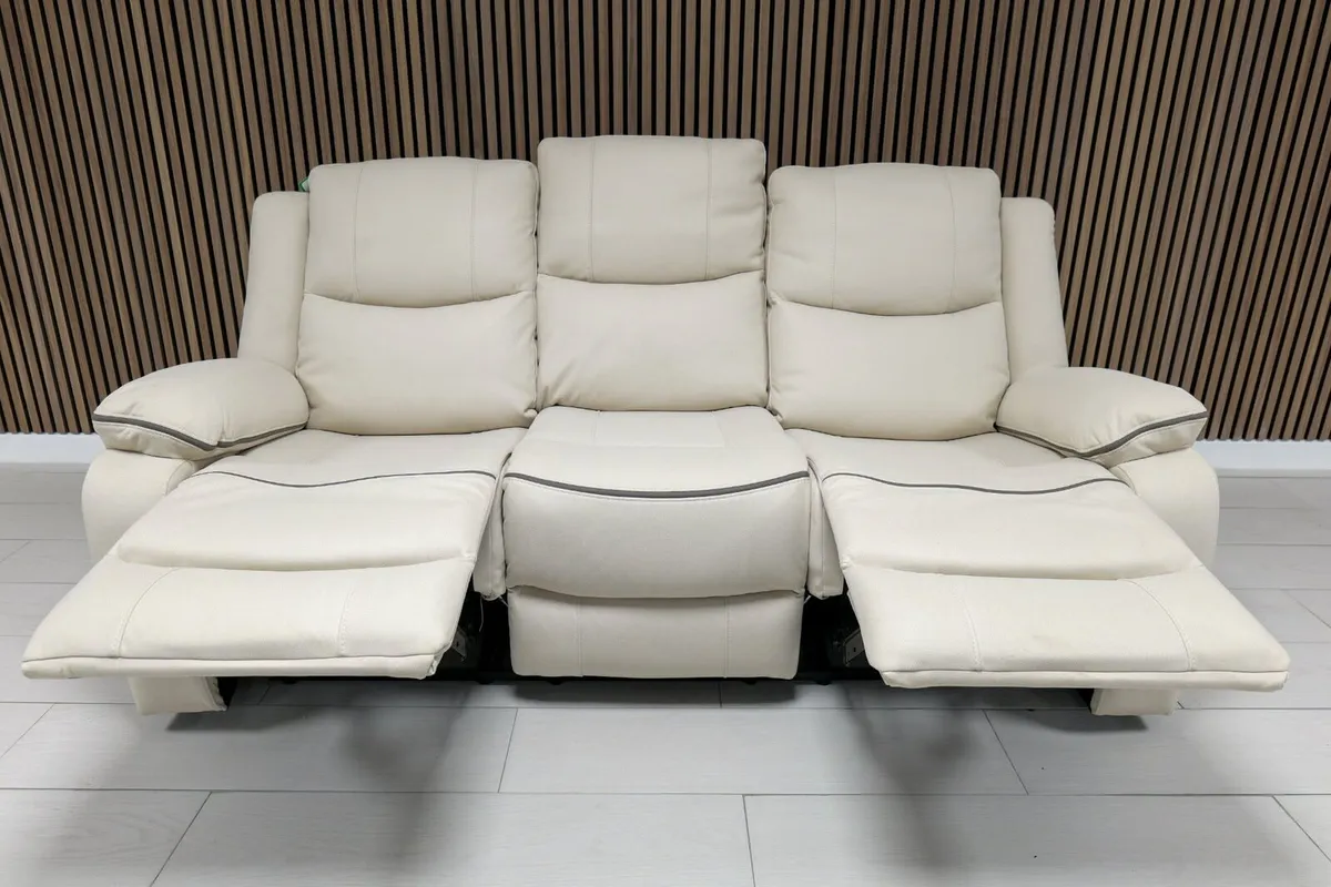 Chloe 3+1+1 Seater Micro Fabric Recliner Sofas - Image 3