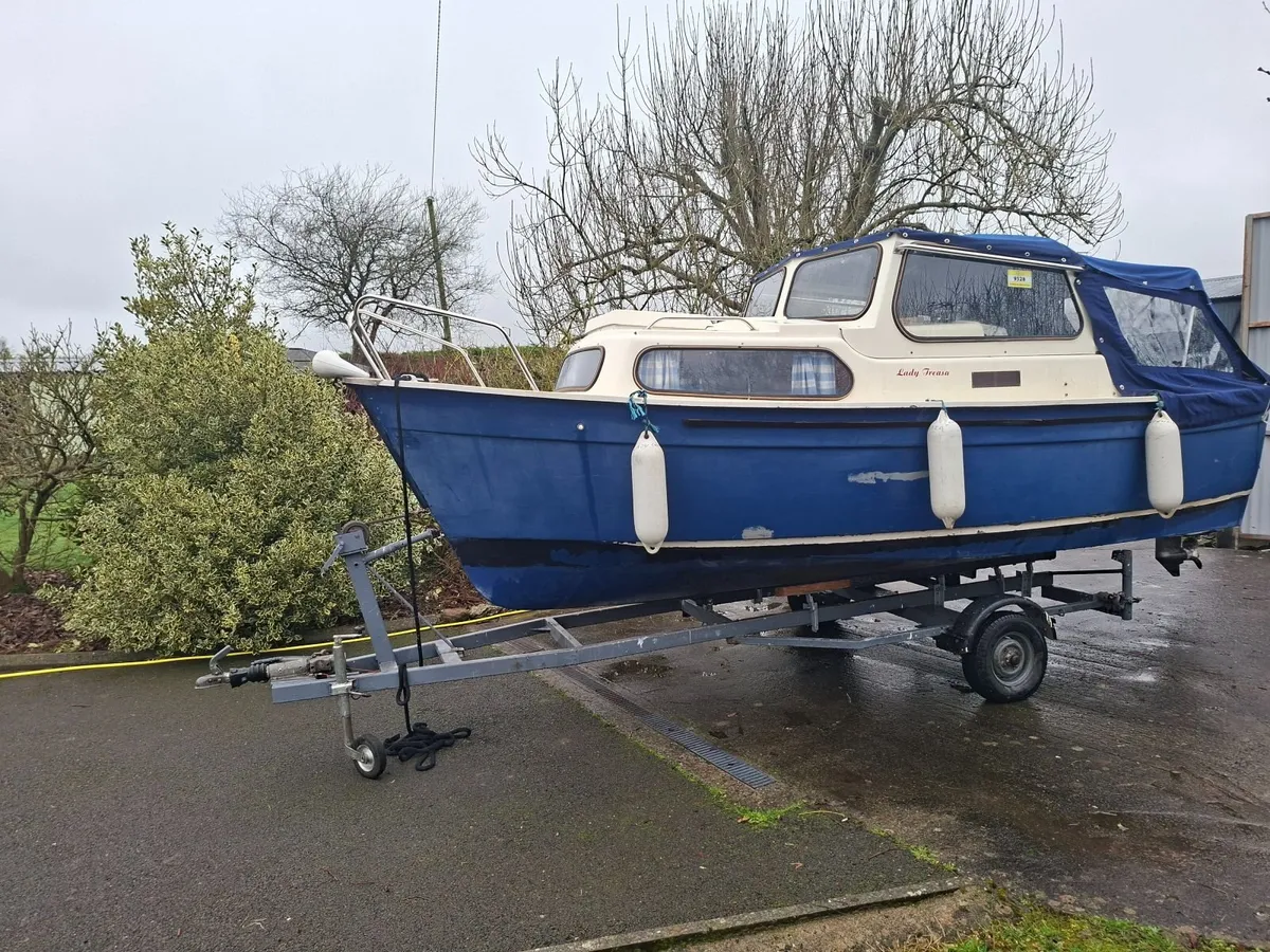 Hardy 18 Ft Navigator + Trailer & Outboard - Image 1