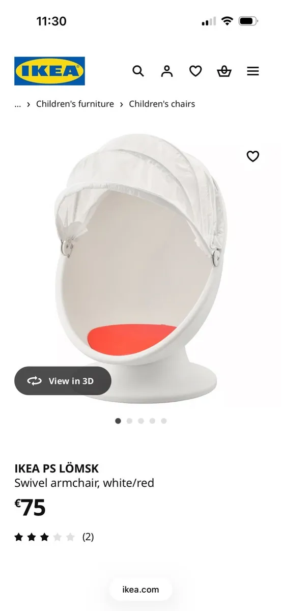 IKEA kids swivel chair - Image 1
