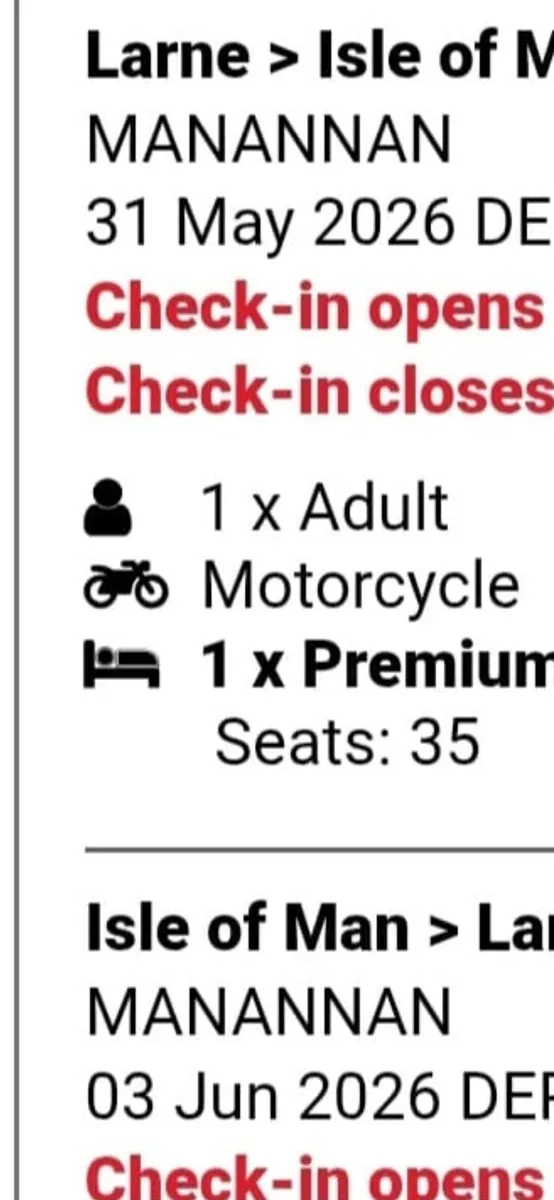TT Isle of Man ticket - Image 1
