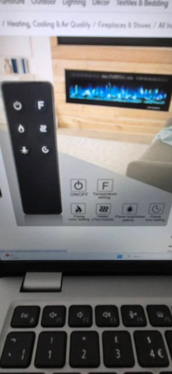 Electric Fireplace - Ideal for Media Wall - Image 2