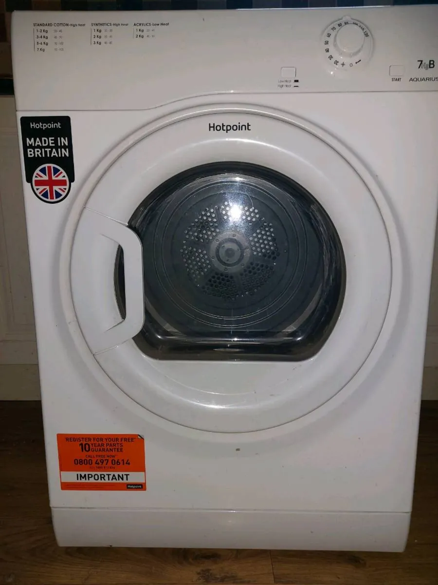 Vented tumble dryer not heating - Image 1