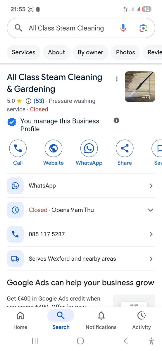 All class steam cleaning and garden servic - Image 2