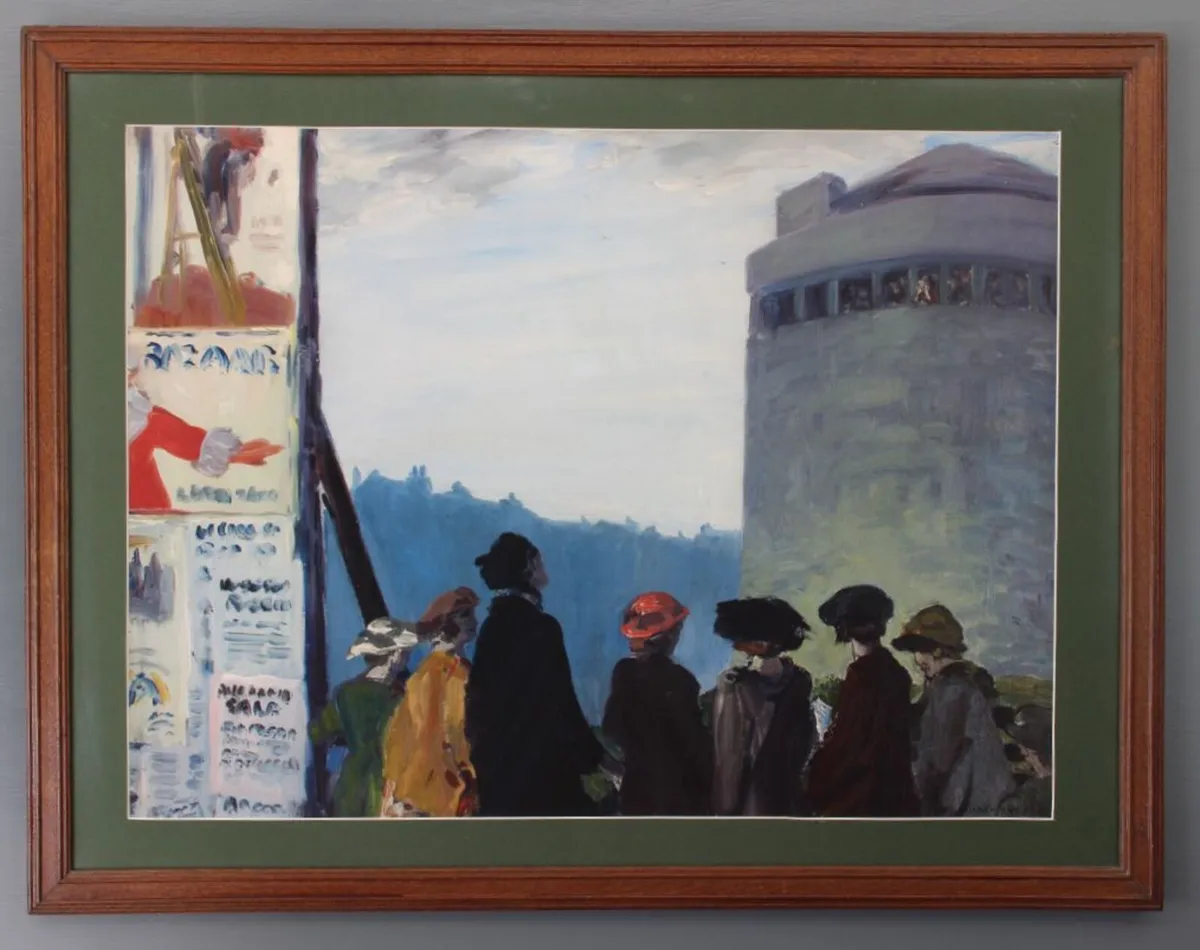 Large Jack B. Yeats Print in Vintage Frame - Image 1