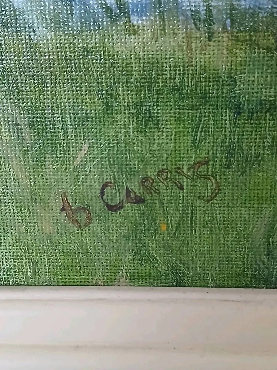 Oil on board traditional irish cottage signed - Image 4