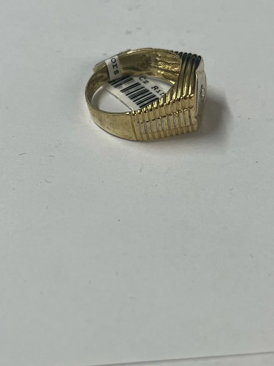 9k gold Cz ring - Image 3