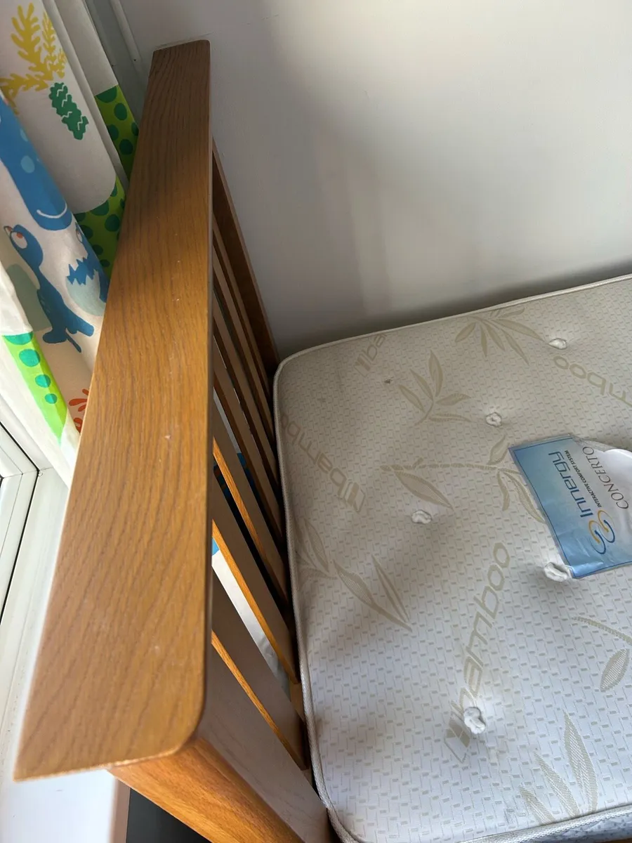 Solid Oak Single Bed - Image 3