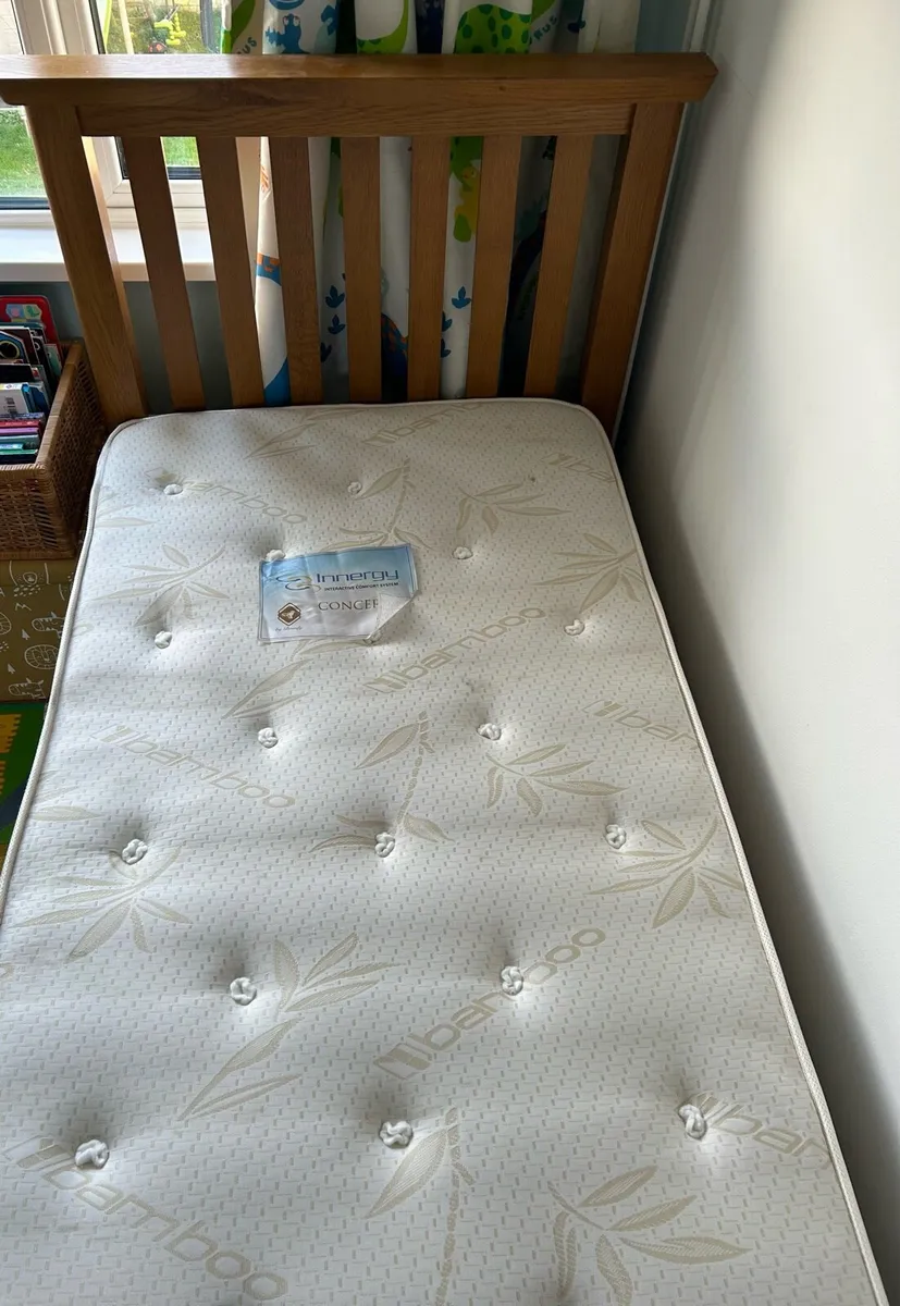 Solid Oak Single Bed - Image 1