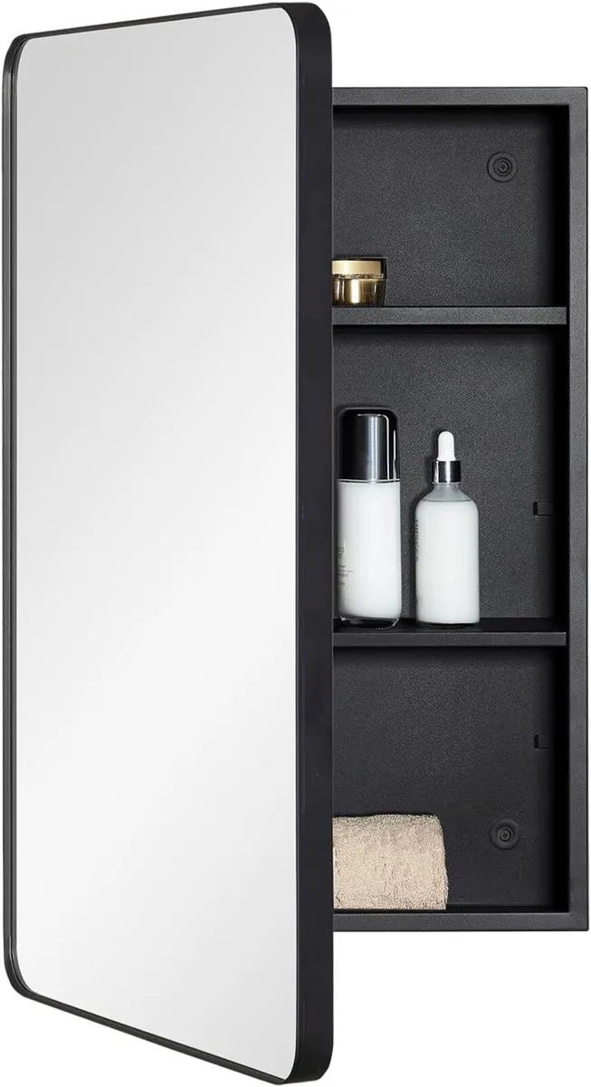 Mirror Medicine Cabinet for Bathroom - Metal - Image 4