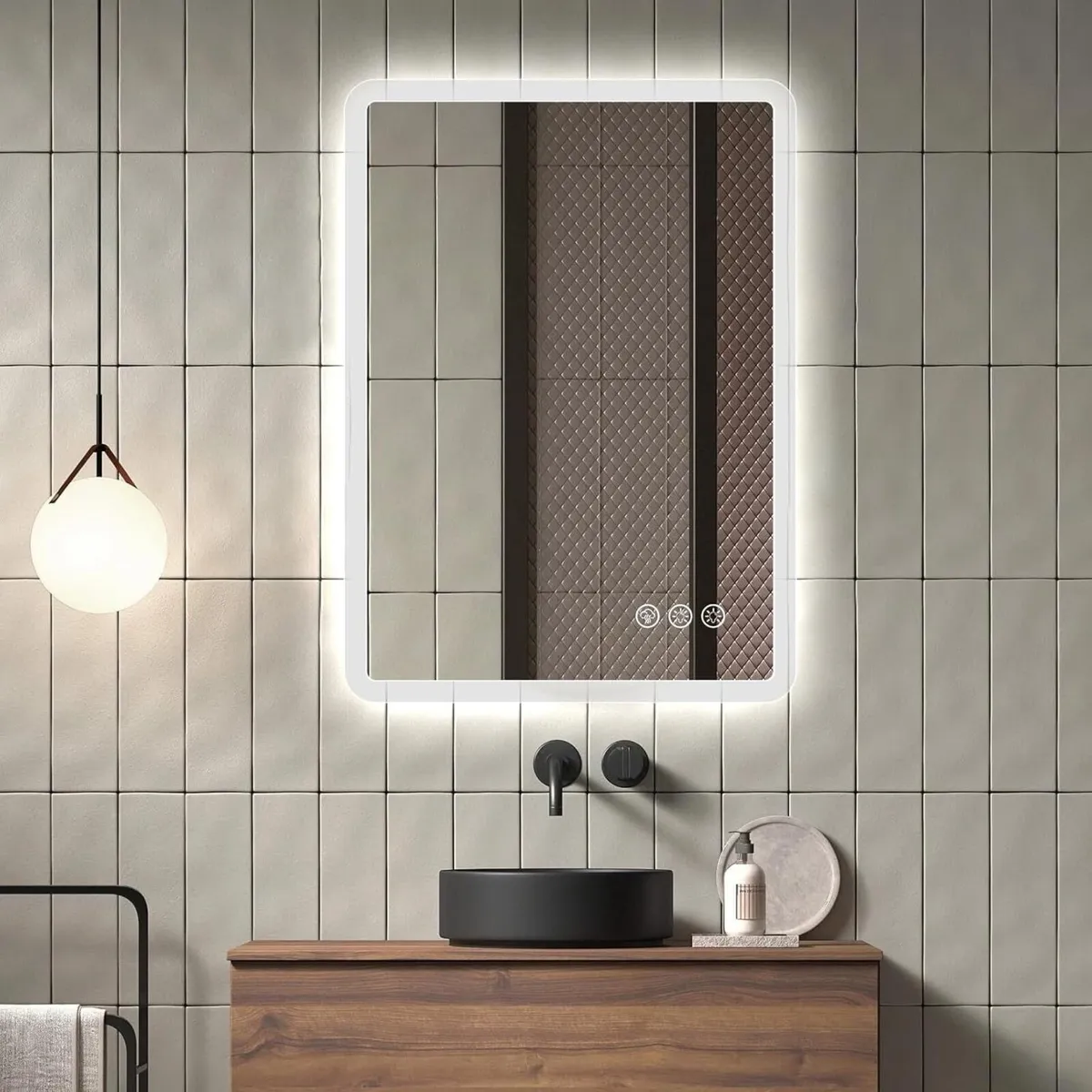 LED Bathroom Mirror with Lights -500x700mm - Image 1