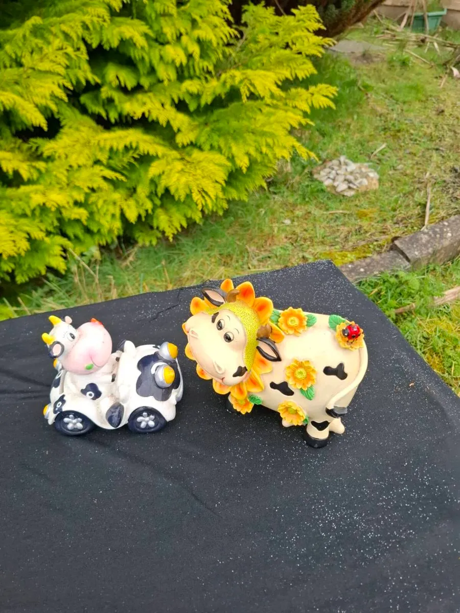 2 cow piggy bank - Image 1