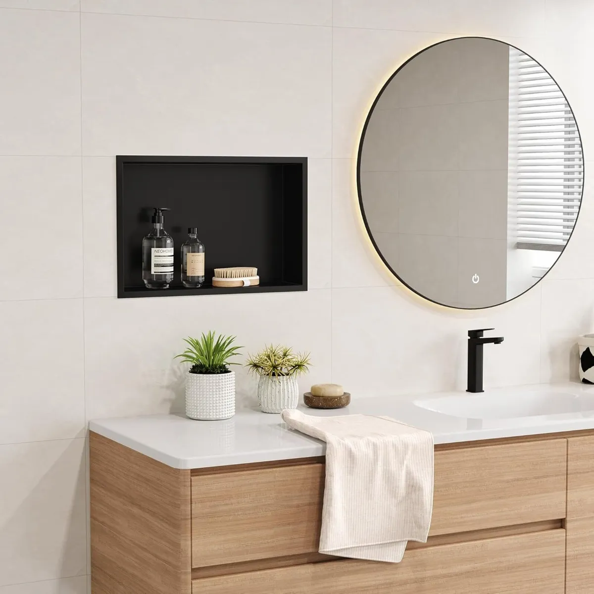 Shower Niche Stainless Steel Wall Insert Single - Image 4