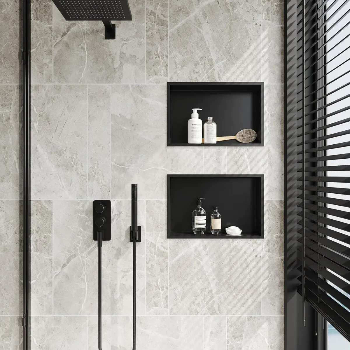 Shower Niche Stainless Steel Wall Insert Single - Image 2