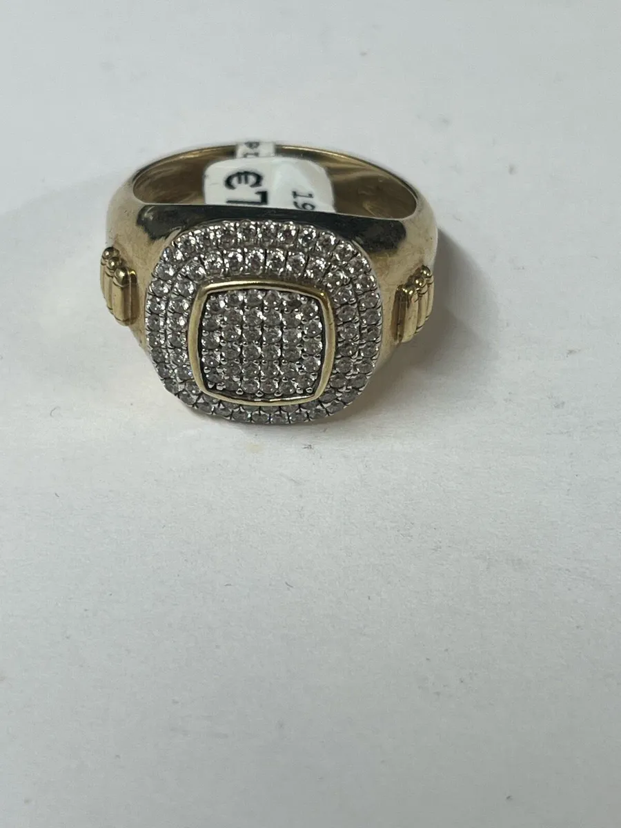 9k gold Cz ring. - Image 2