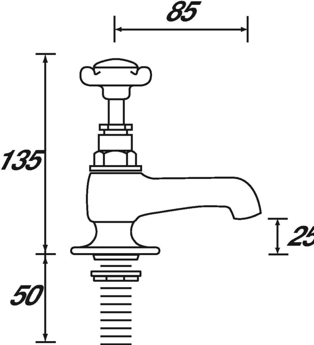 Bath Pillar Taps Traditional Shower for All - Image 2
