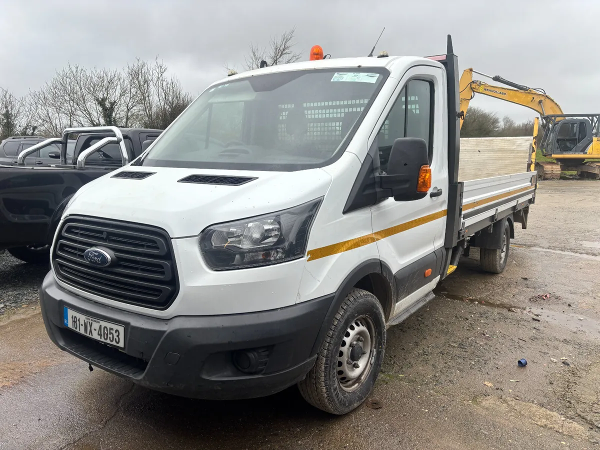 2018 Ford Transit Flatbed – Excellent Condition - Image 1