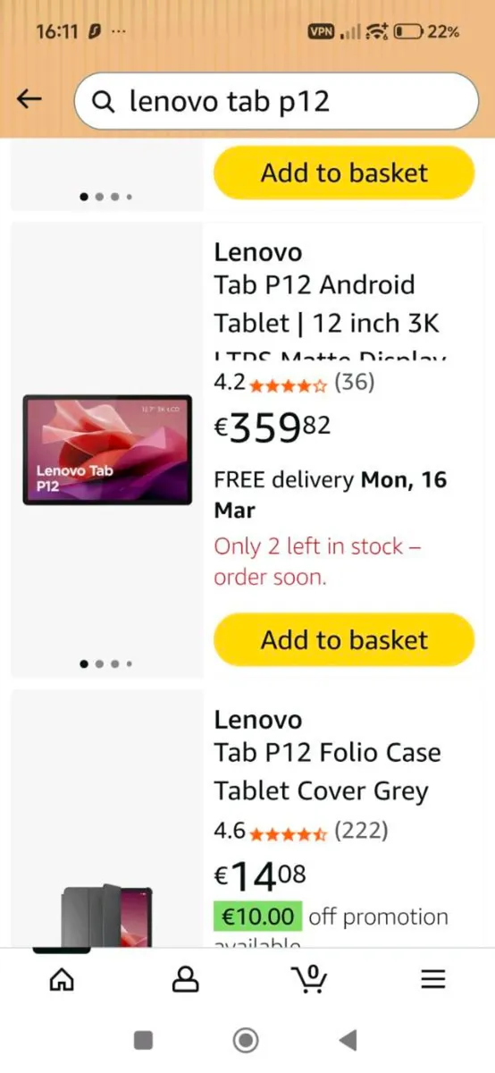 Lenovo Tab P12 (12.7" 3K Screen) – Mint Condition - Image 1