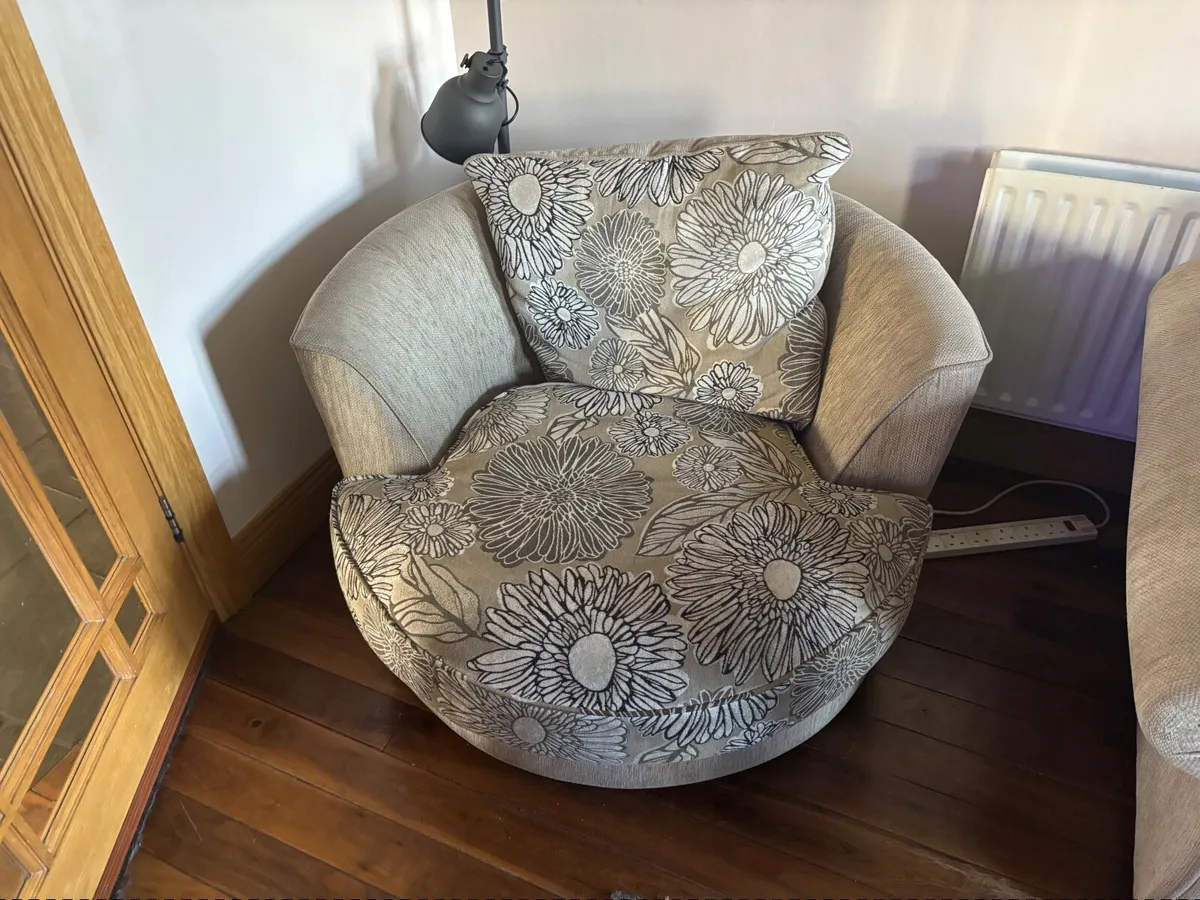 Sofa + Swivel Chair - Image 3