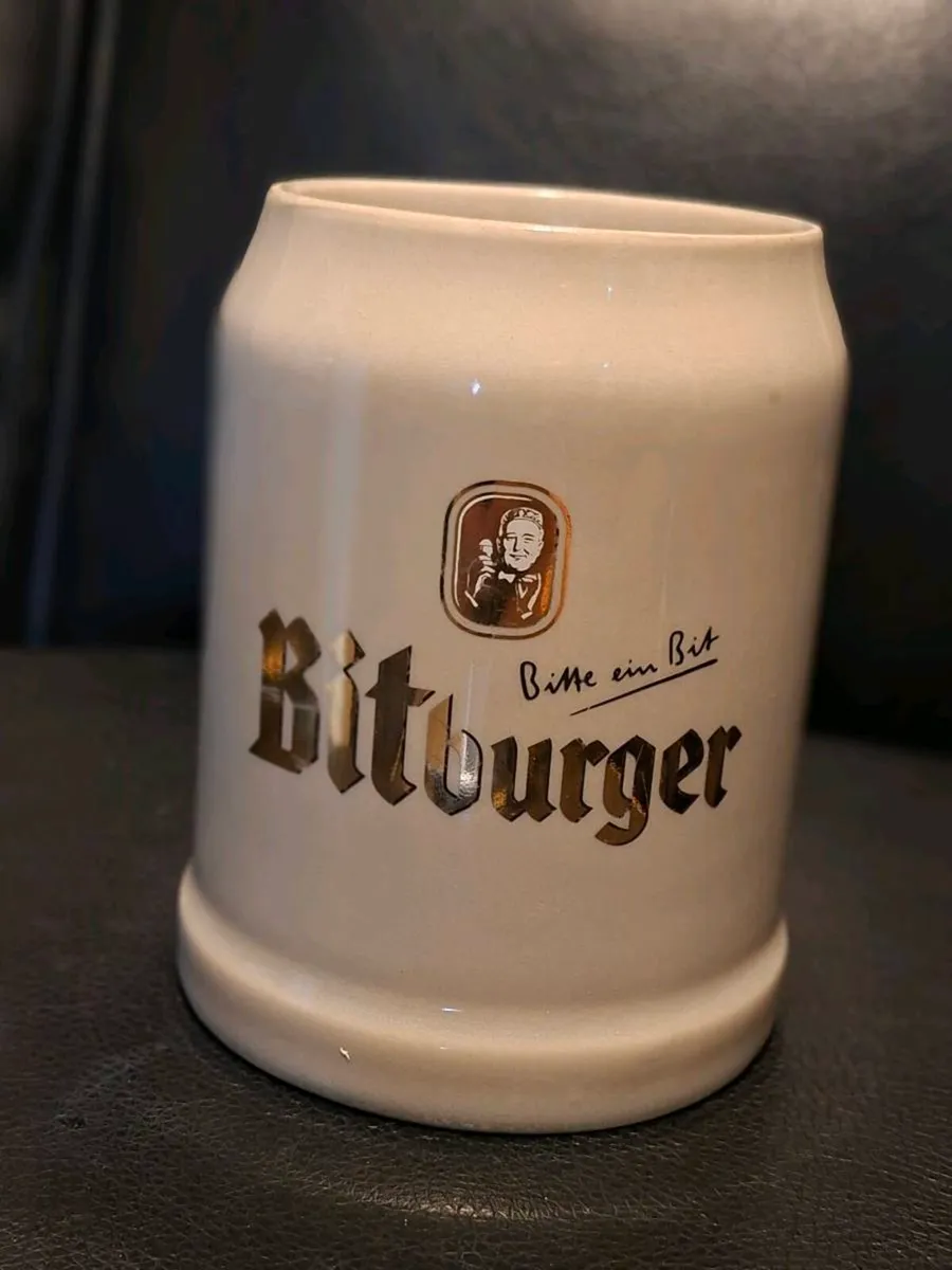 Vintage Bitburger Beer Tankard made in Germany - Image 1