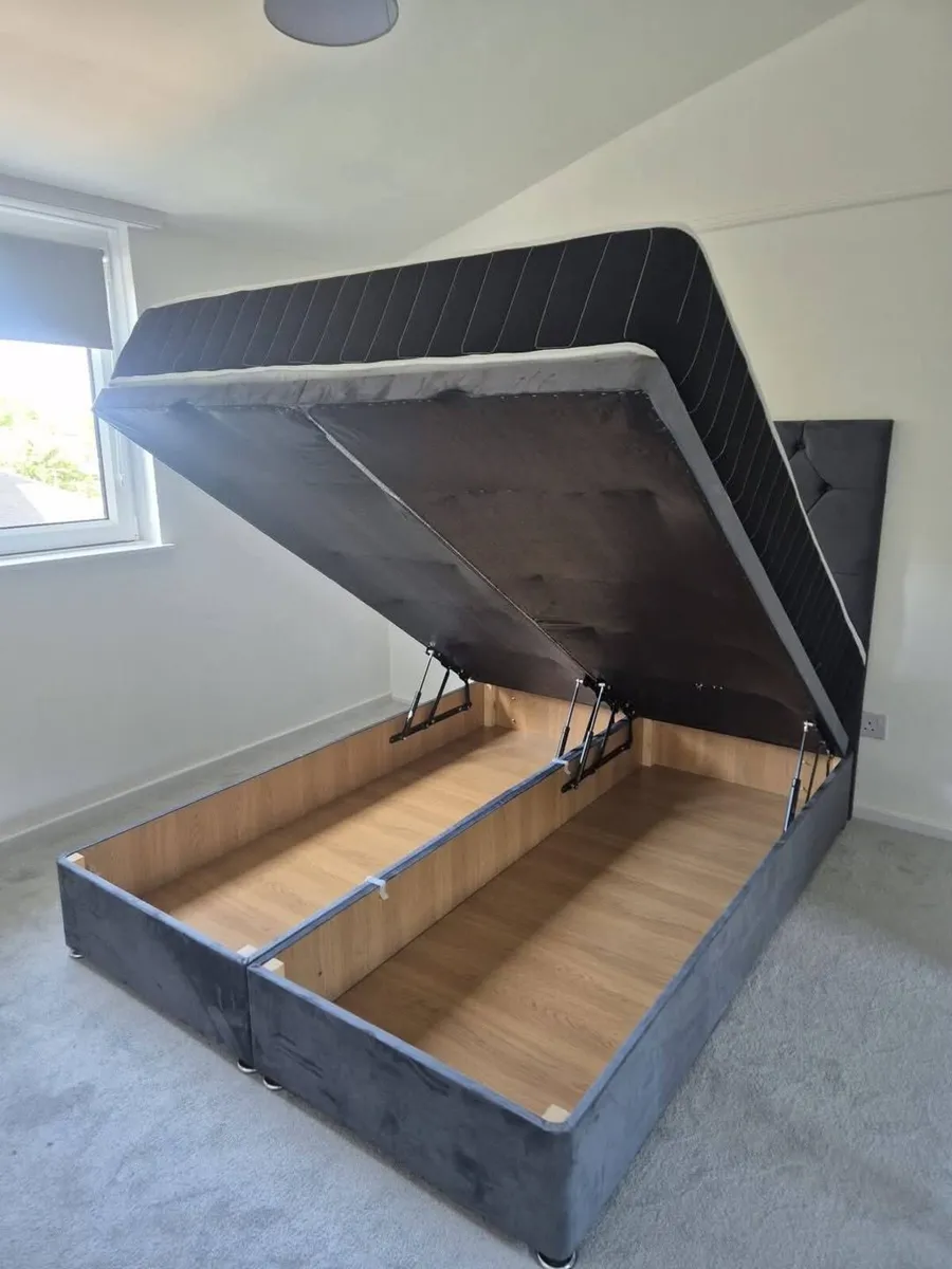 Divan Ottoman Base Bed With Mattress Opt - Image 2