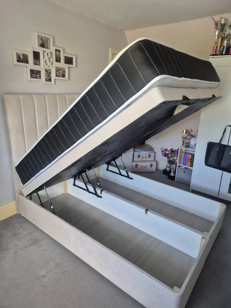 Divan Ottoman Base Bed With Mattress Opt - Image 4