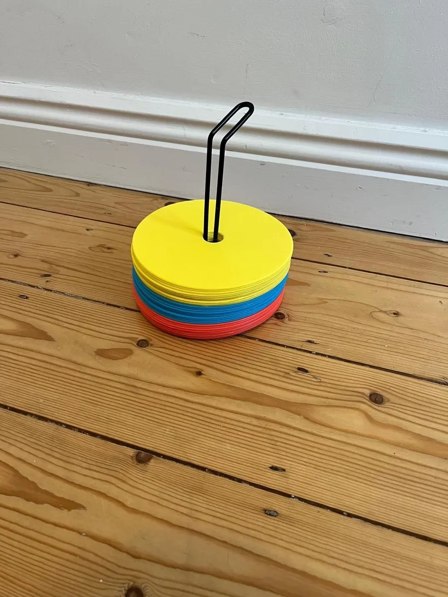 Round Flat Football Marker Cones - Image 1