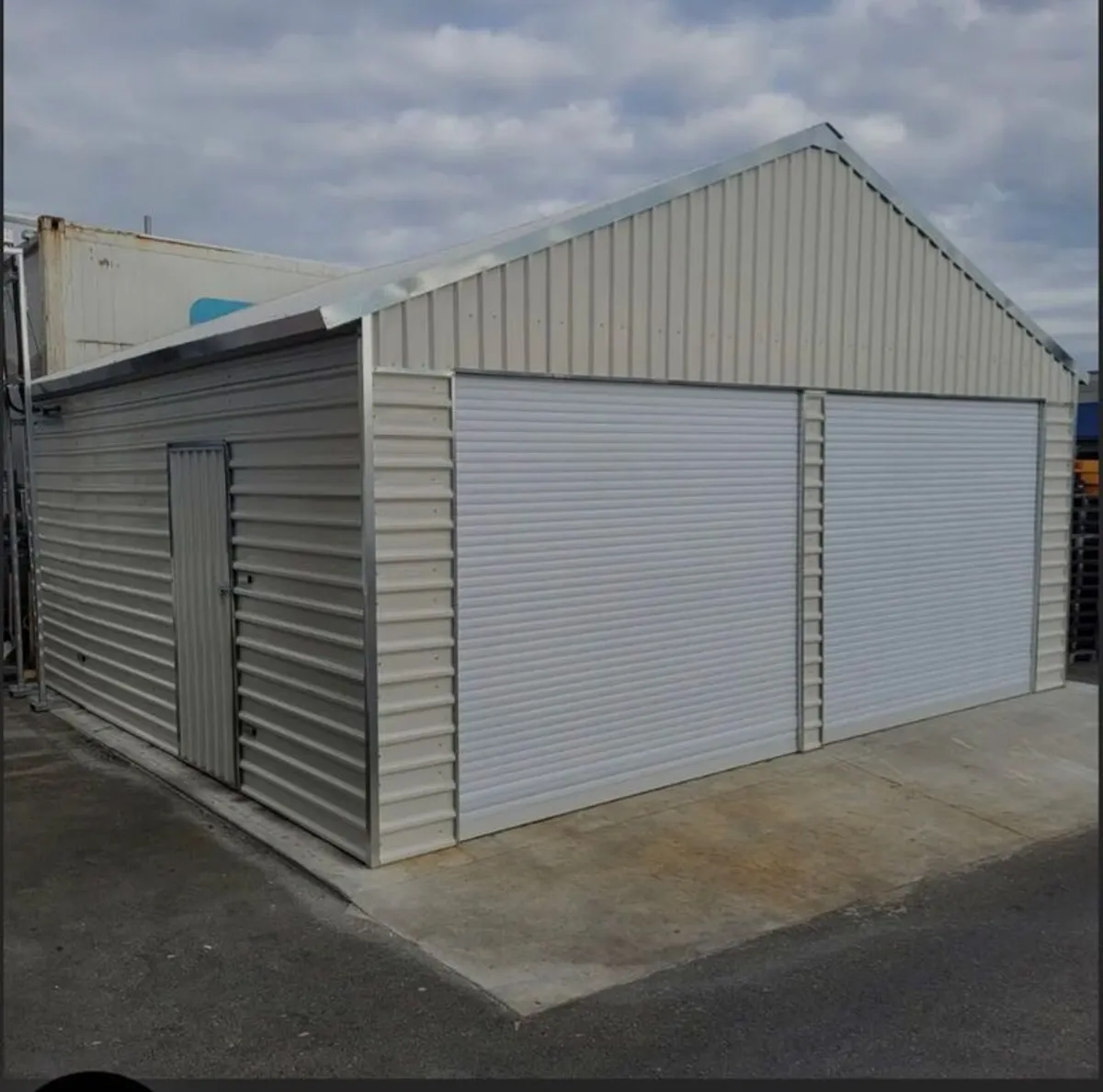 21ft x 19ft steel shed - Image 2