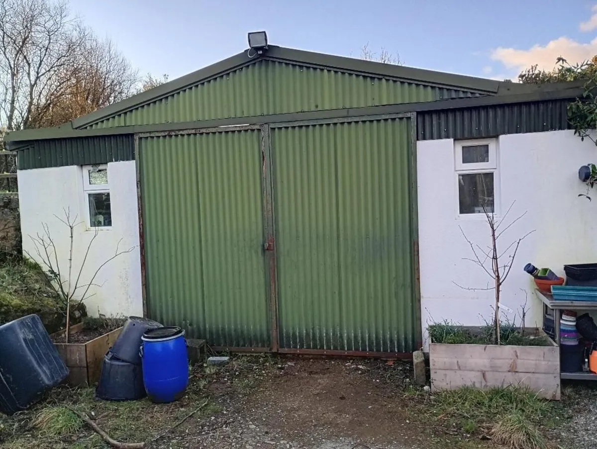 Two shed doors (sliding) - heavy duty (~159x254cm) - Image 1